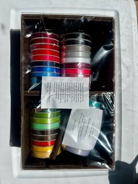 Assorted Satin Ribbon Spools - Multi Color Pack